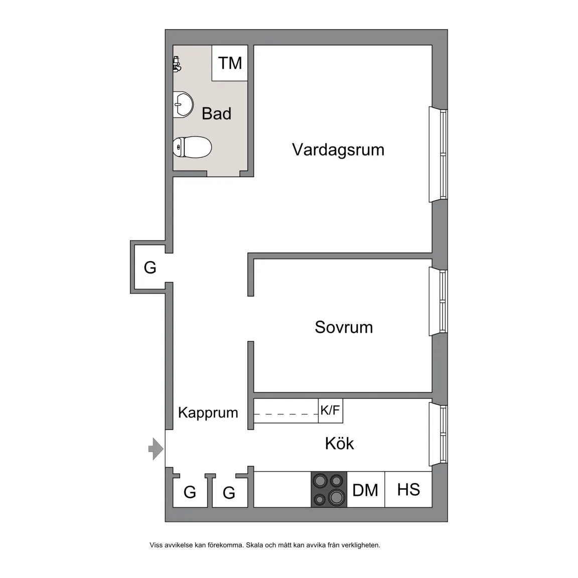 Hyreslägenhet på Västerås i vasteras