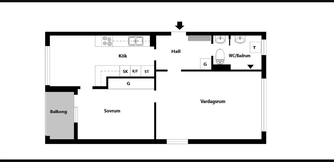 Hyreslägenhet på Märsta i marsta
