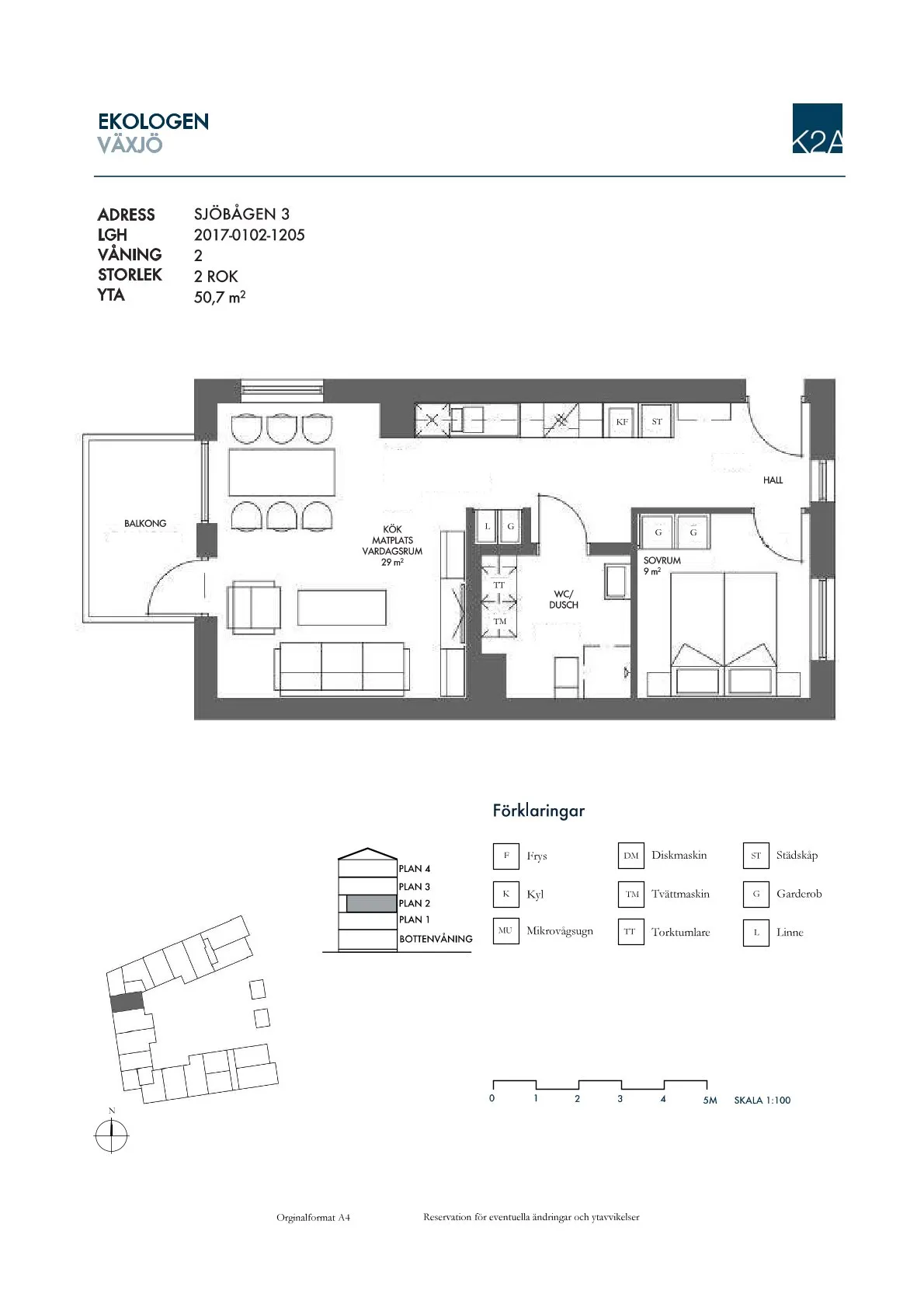Hyreslägenhet på Växjö i vaxjo