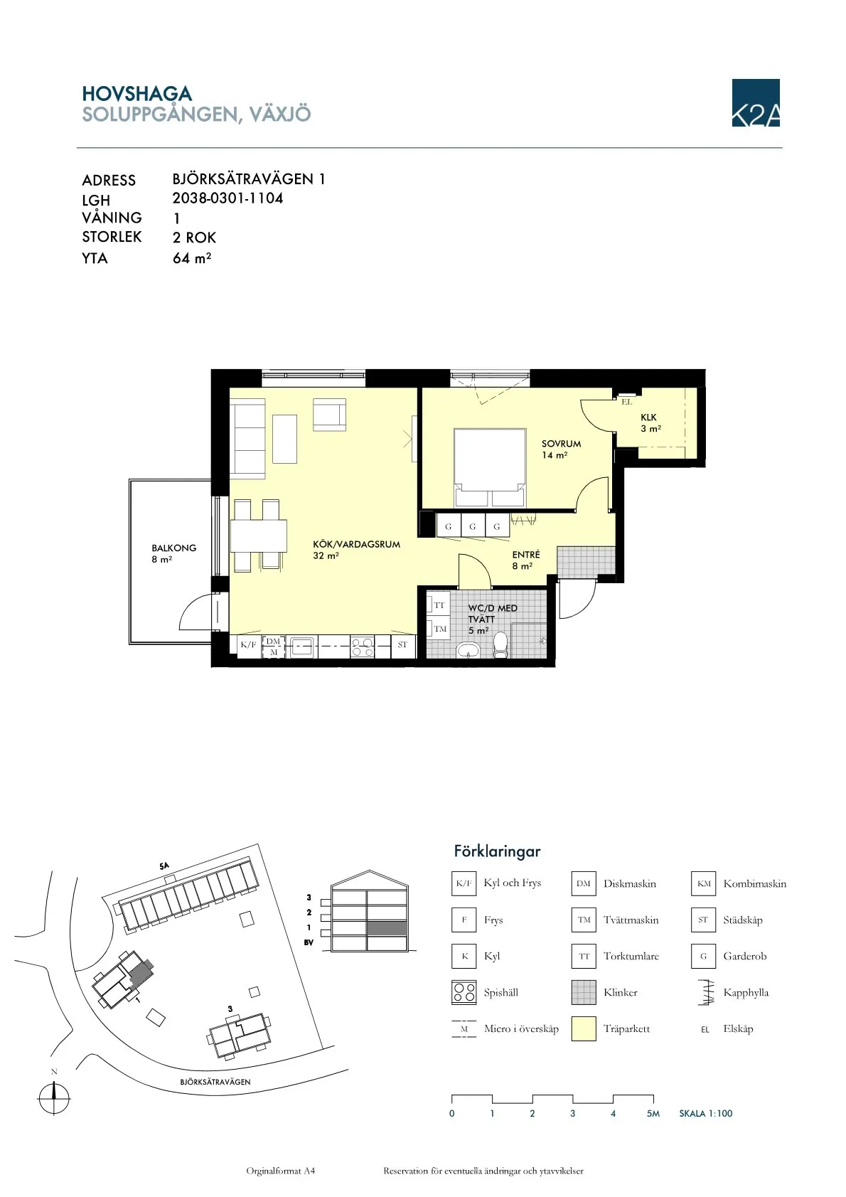 Hyreslägenhet på Växjö i vaxjo