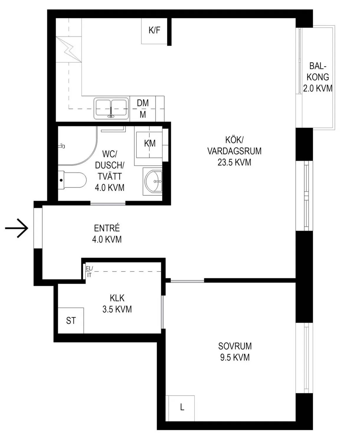 Hyreslägenhet på Solna i solna