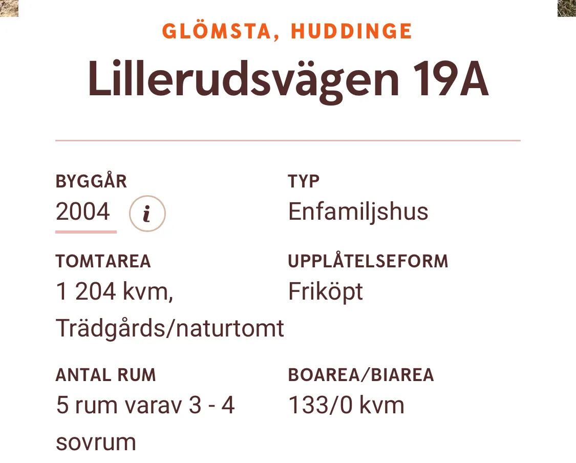Hyresbostad på Huddinge i huddinge