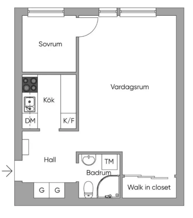 Hyreslägenhet på Solna i solna