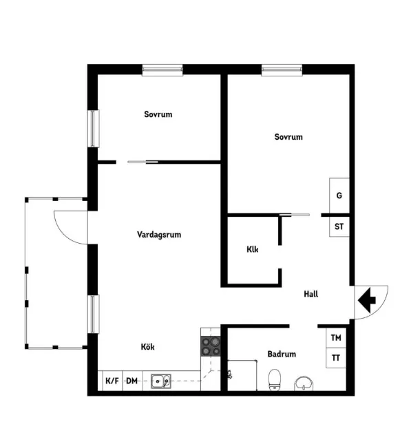 Hyreslägenhet på Växjö i vaxjo