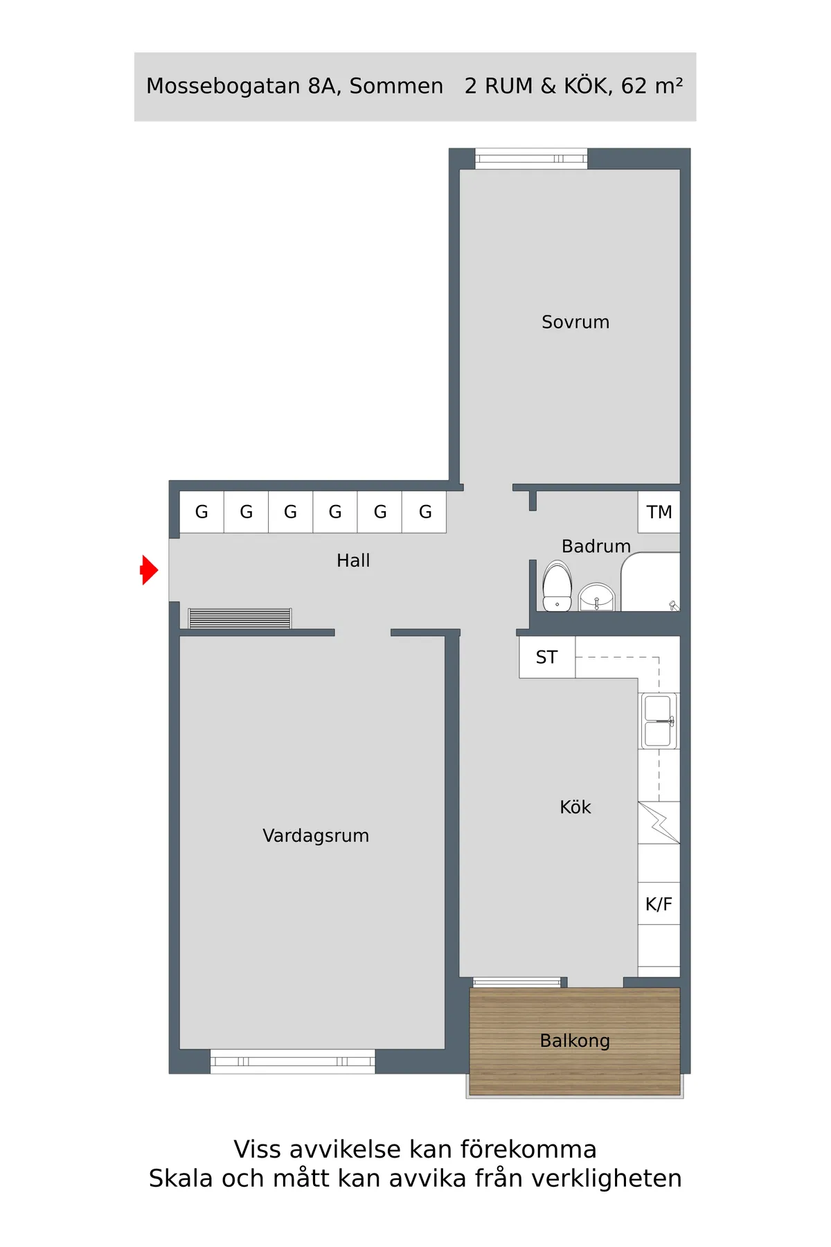 Hyreslägenhet på Sommen i sommen