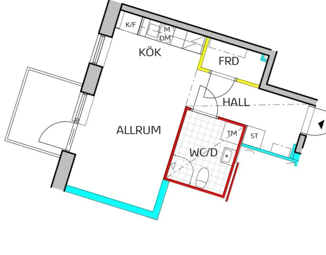 Hyreslägenhet på Norsborg i norsborg
