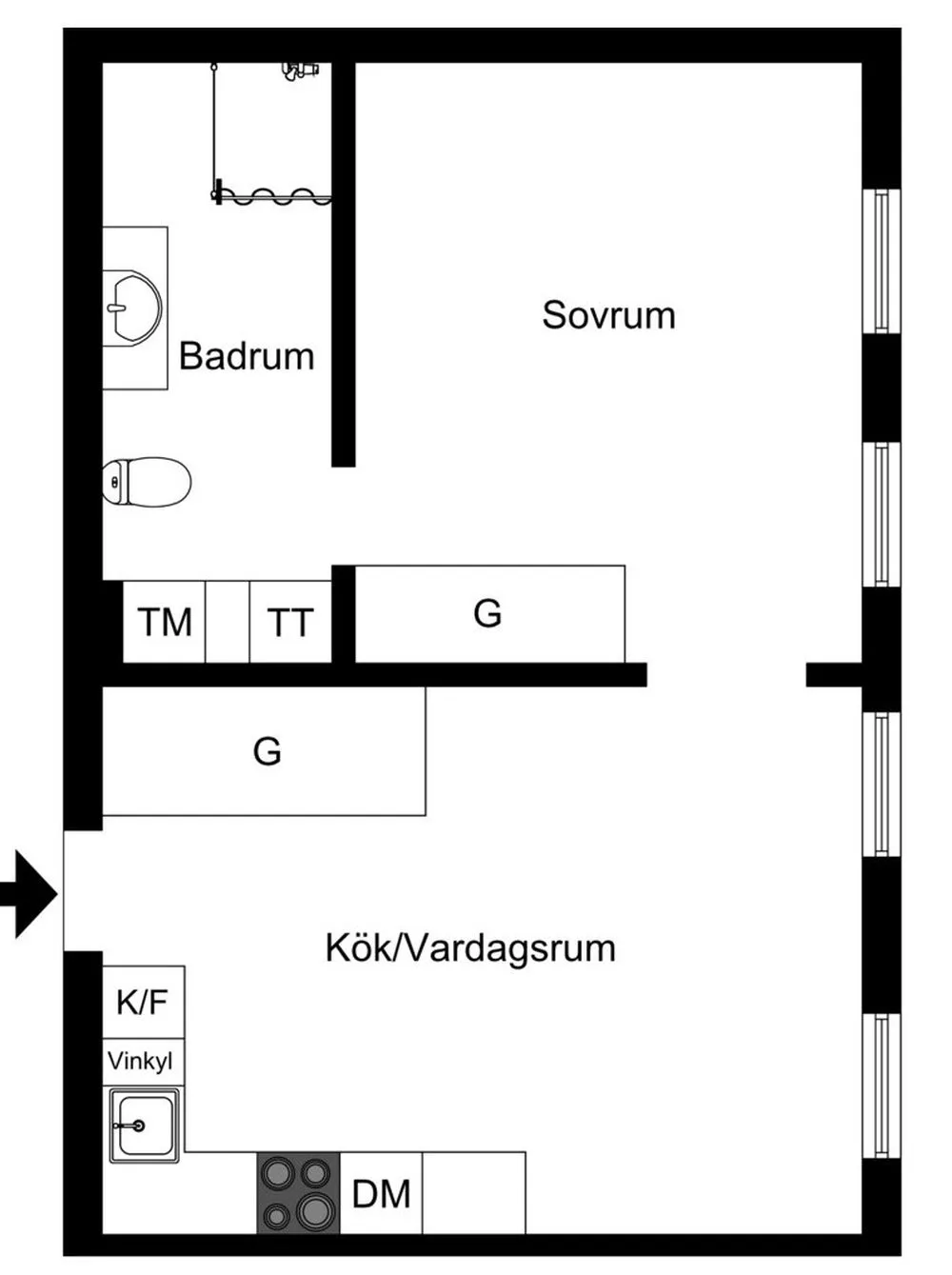 Hyreslägenhet på Malmö i malmo