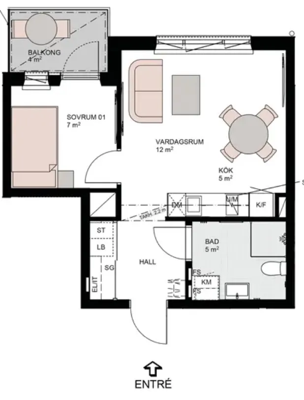 Hyreslägenhet på Täby i taby