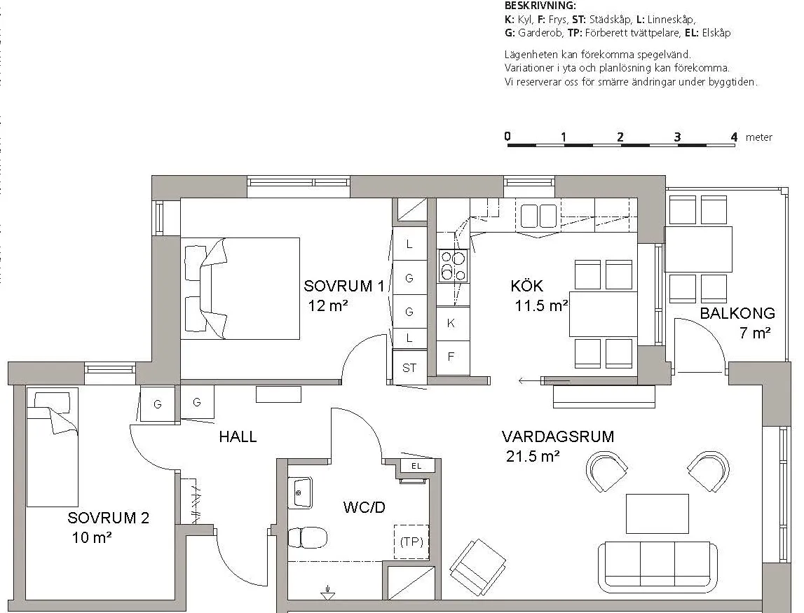 Hyreslägenhet på Kävlinge i kavlinge