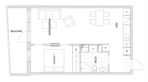 Hyreslägenhet på Hässelby i hasselby