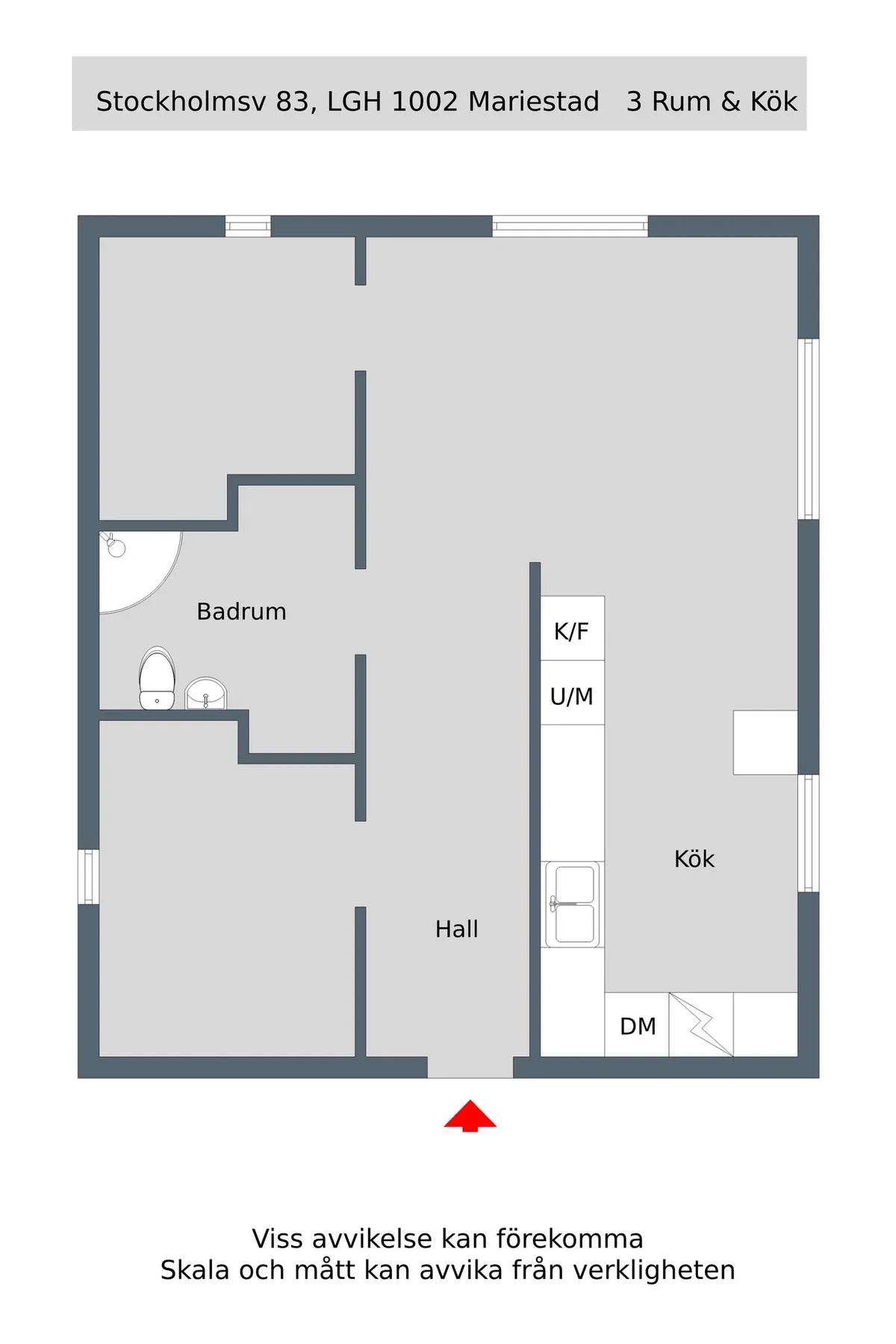 Hyreslägenhet på Mariestad i mariestad