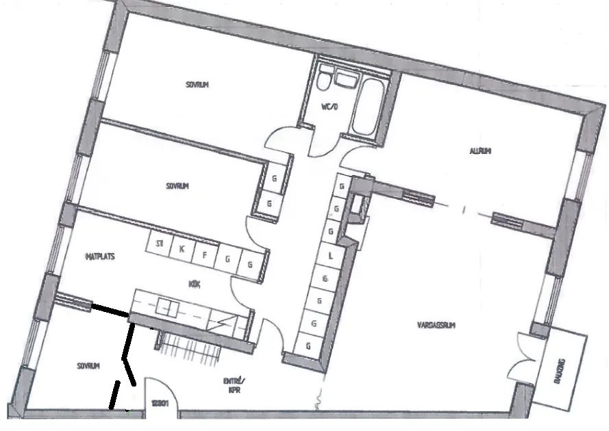 Hyreslägenhet på Värnamo i varnamo
