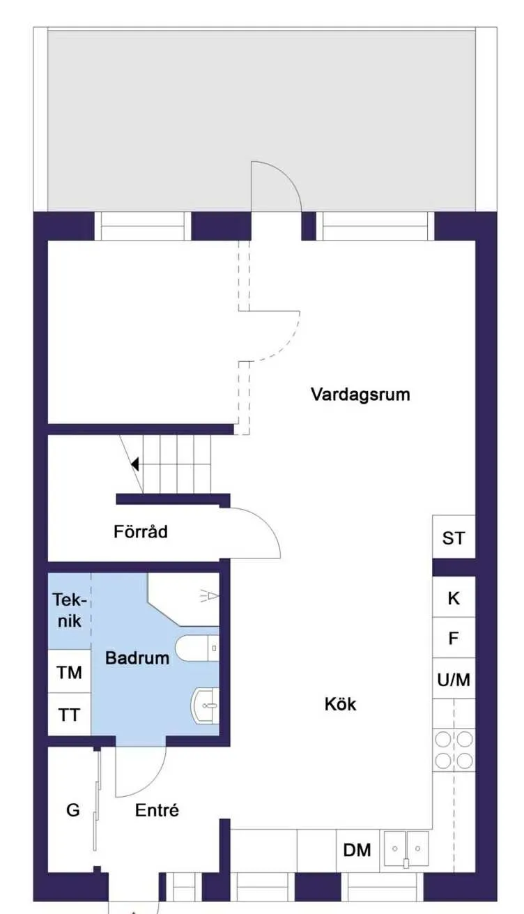 Hyreslägenhet på Åhus i ahus