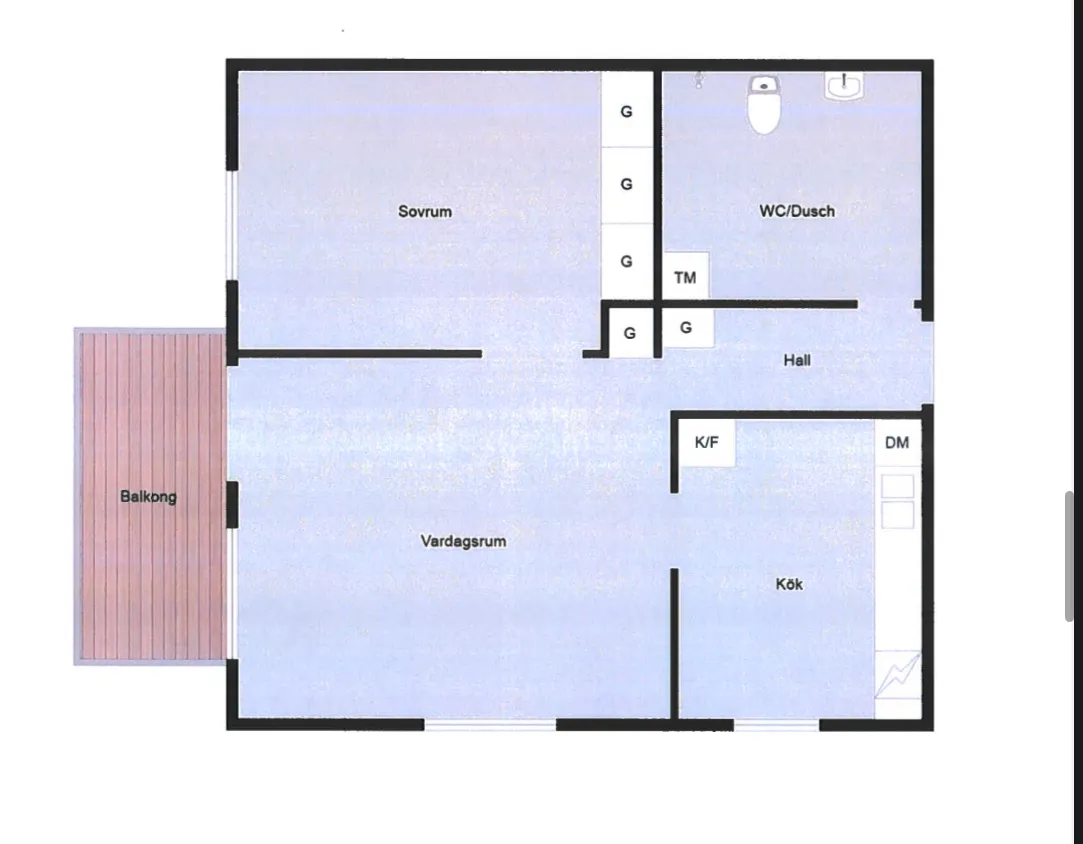 Hyreslägenhet på Spånga i spanga