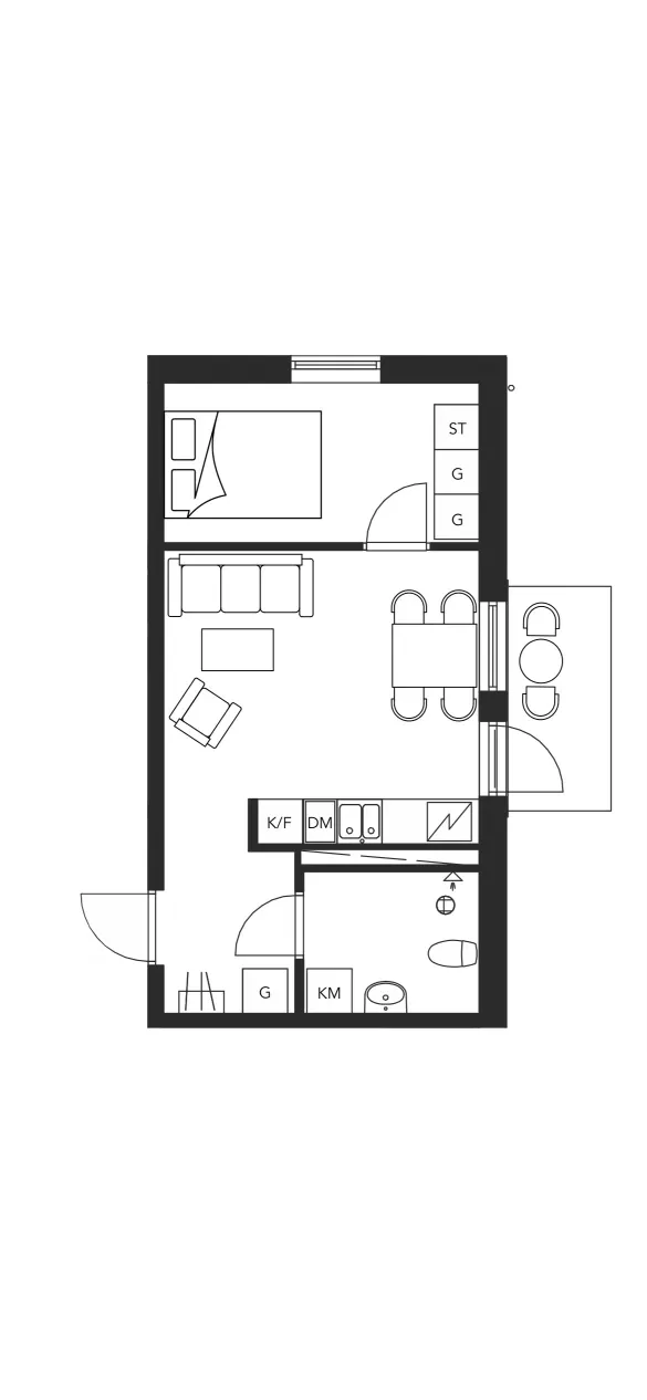 Hyreslägenhet på Upplands Väsby i upplands-vasby