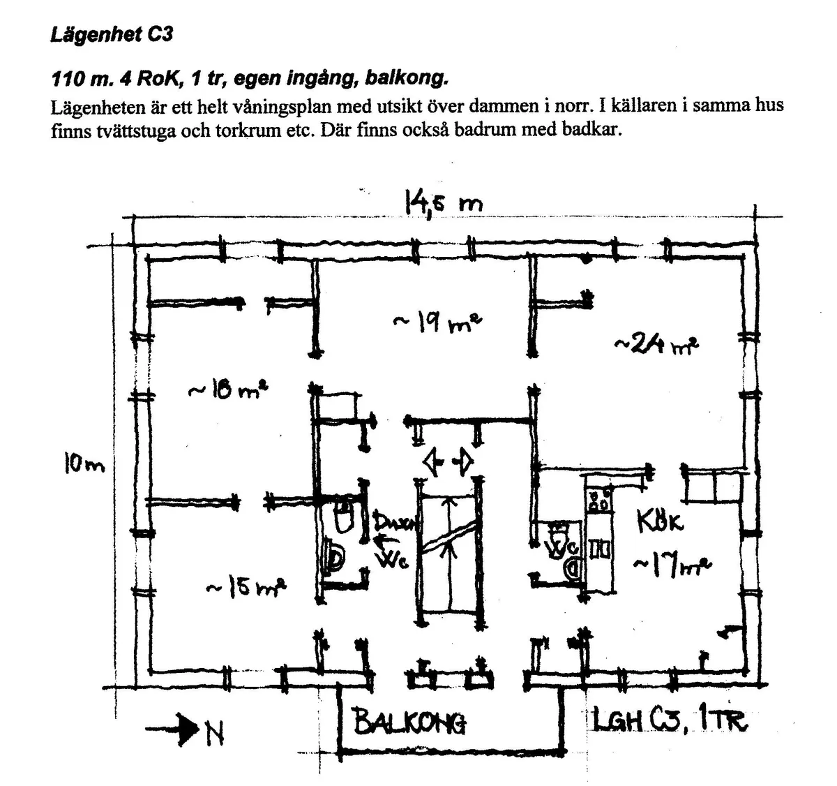 Hyreslägenhet på Hallsberg i hallsberg