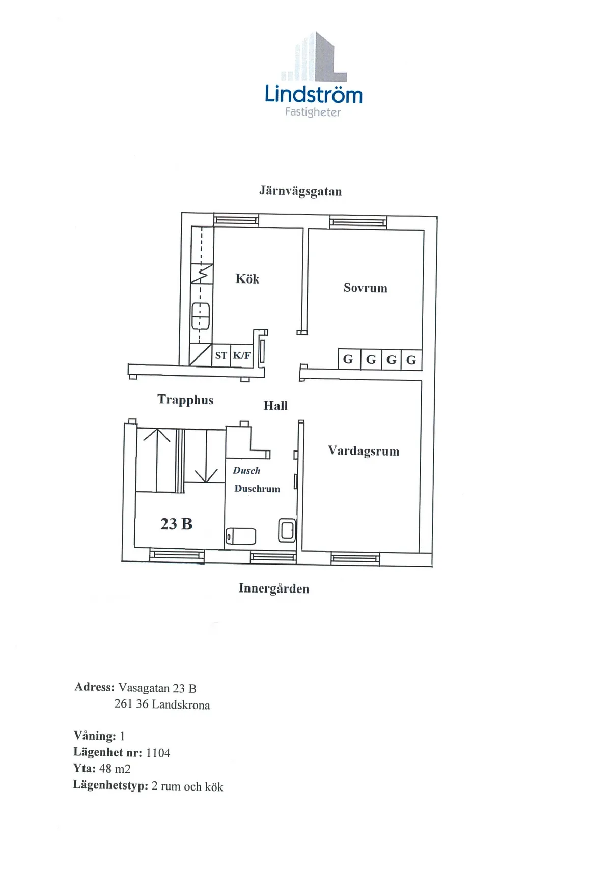 Hyreslägenhet på Landskrona i landskrona