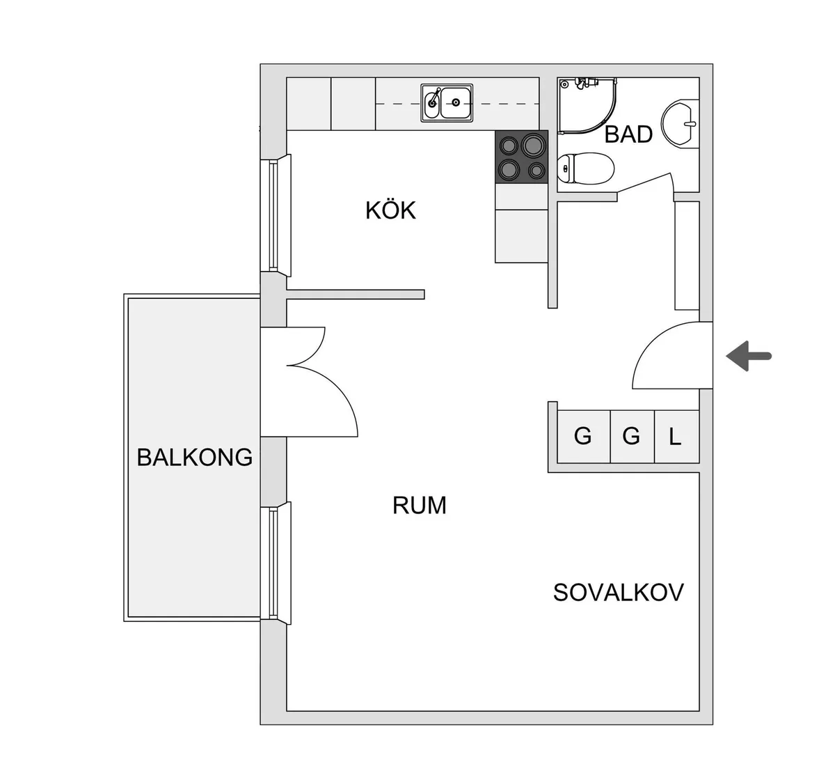 Hyreslägenhet på Skellefteå i skelleftea