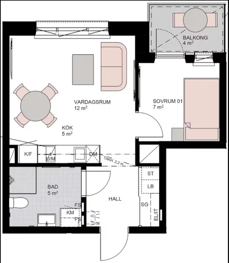 Hyreslägenhet på Täby i taby