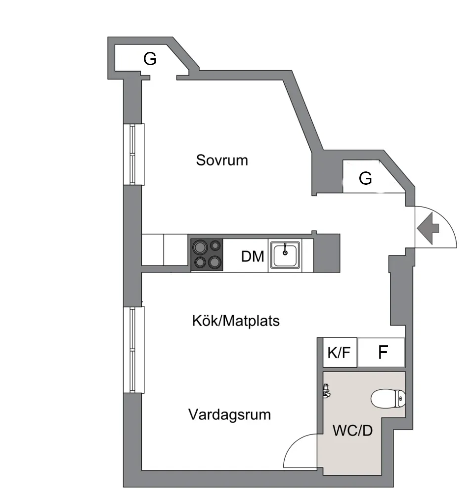 Hyreslägenhet på Stockholm i stockholm