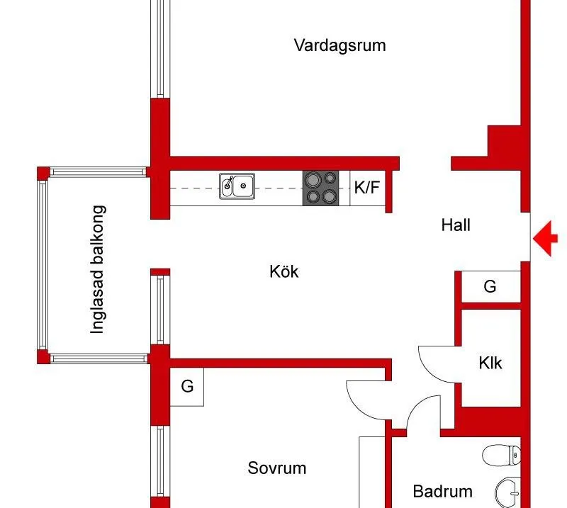 Hyreslägenhet på Norrköping i norrkoping