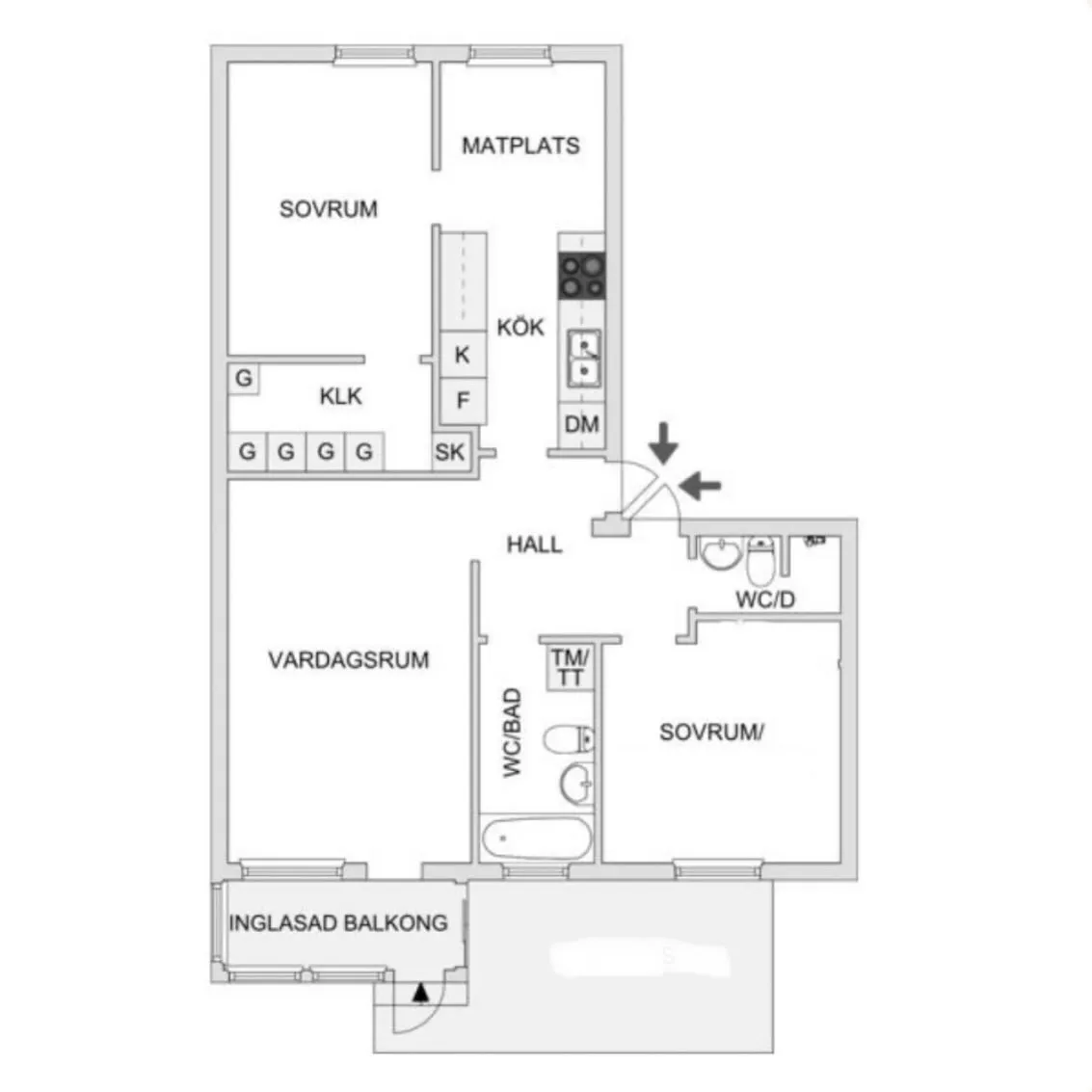 Hyreslägenhet på Tyresö i tyreso