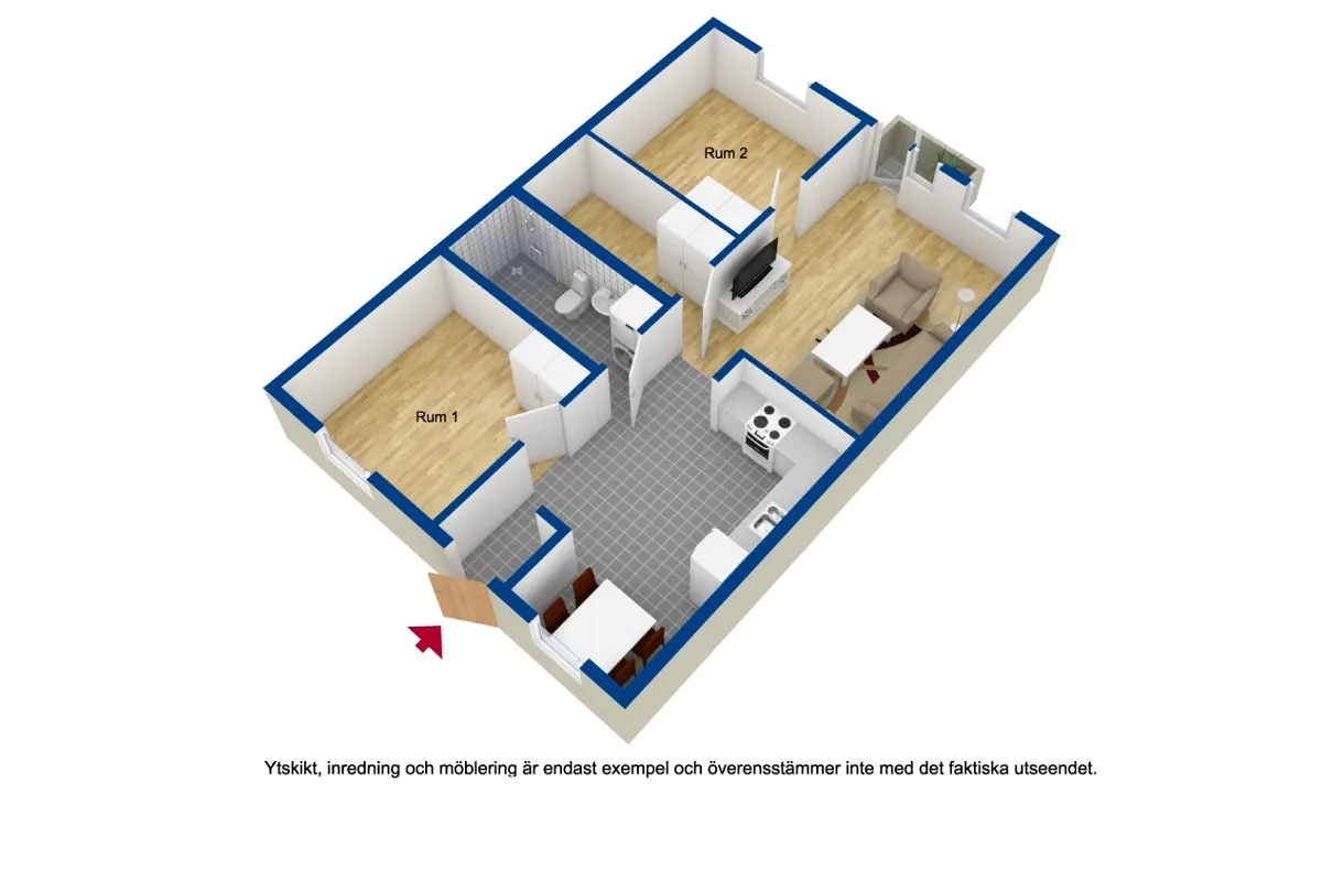 Hyreslägenhet på Västerås i vasteras