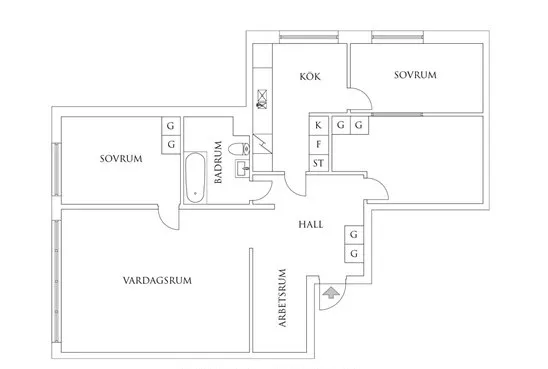 Hyreslägenhet på Göteborg i goteborg