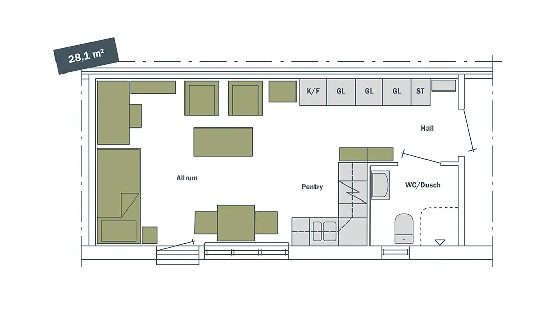 Hyreslägenhet på Handen i handen