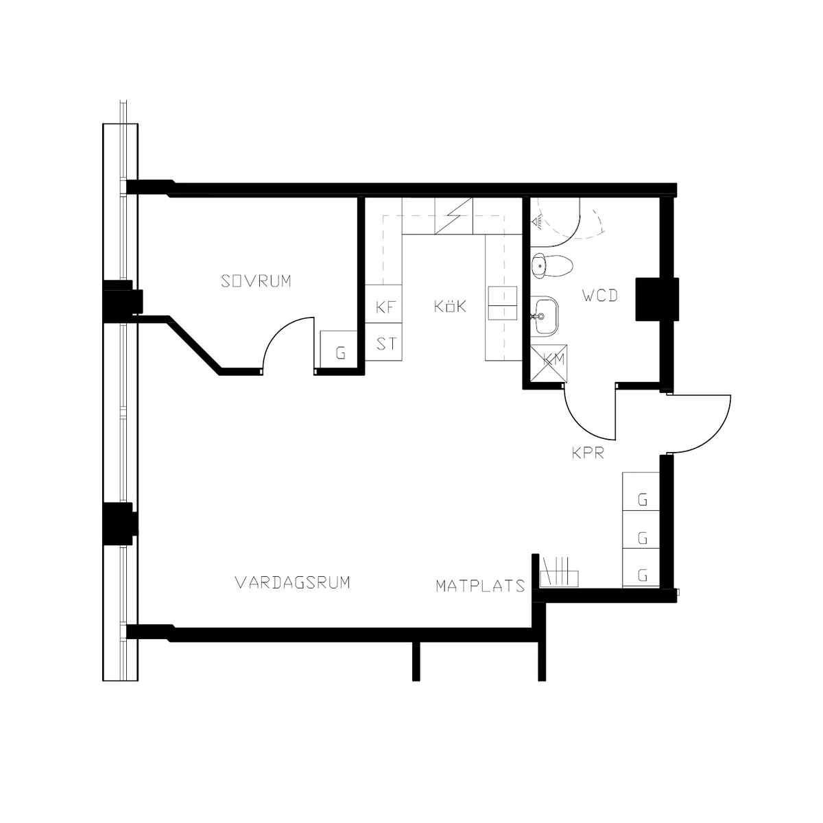 Hyreslägenhet på Borås i boras