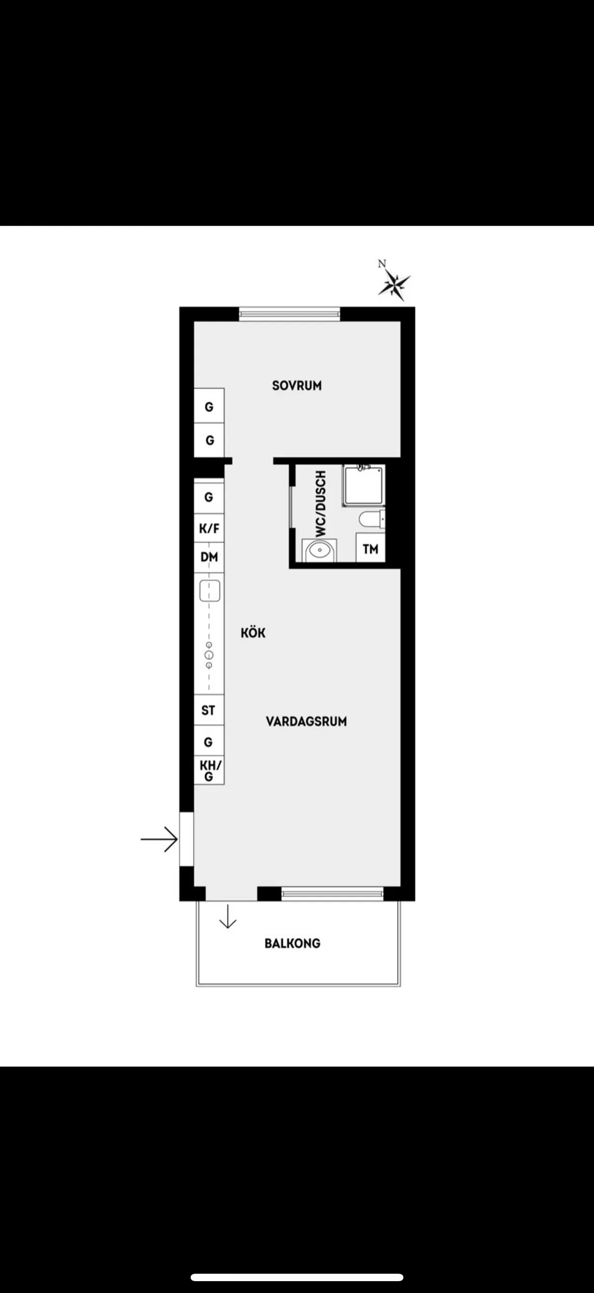 Hyreslägenhet på Täby i taby