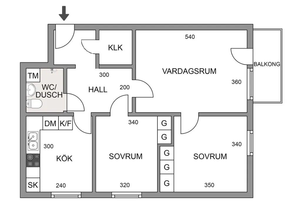 Hyreslägenhet på Bandhagen i bandhagen