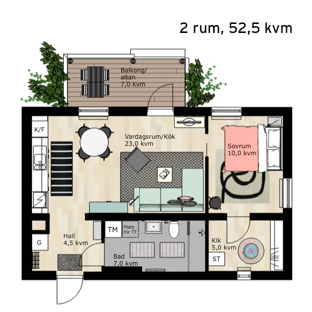 Hyreslägenhet på Bro i bro