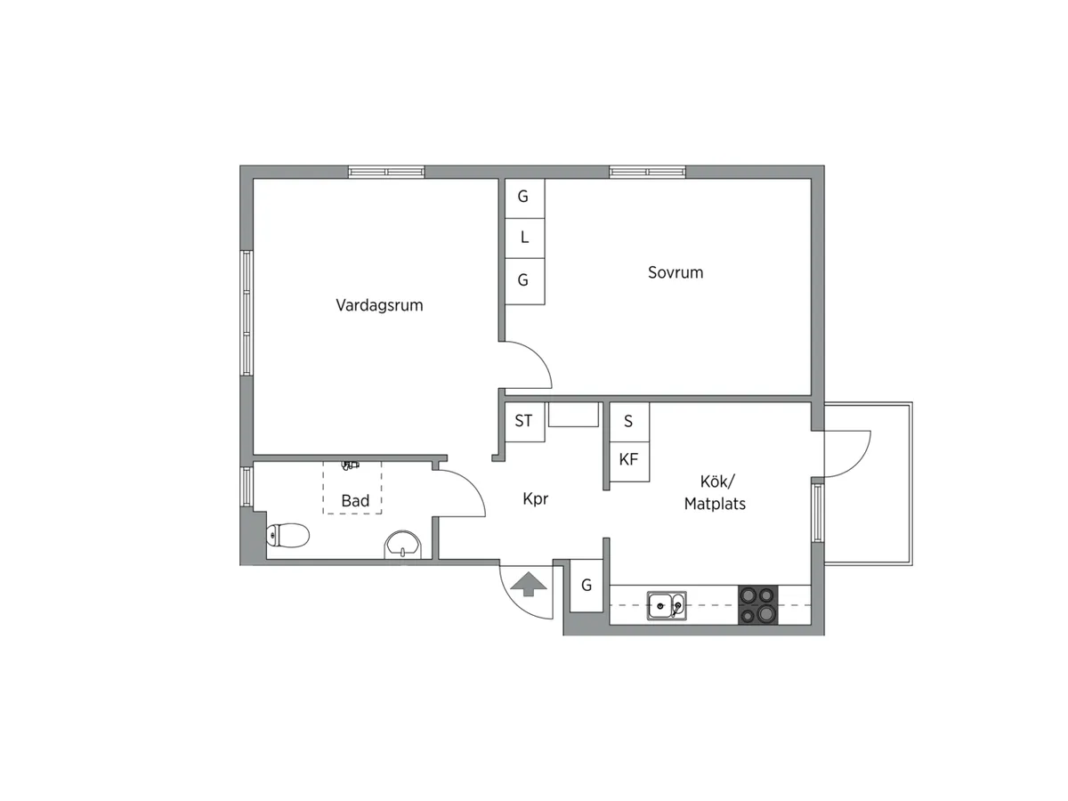 Hyreslägenhet på Nässjö i nassjo