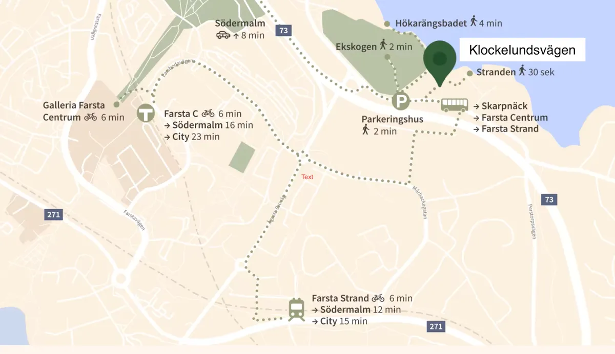 Hyreslägenhet på Farsta i farsta