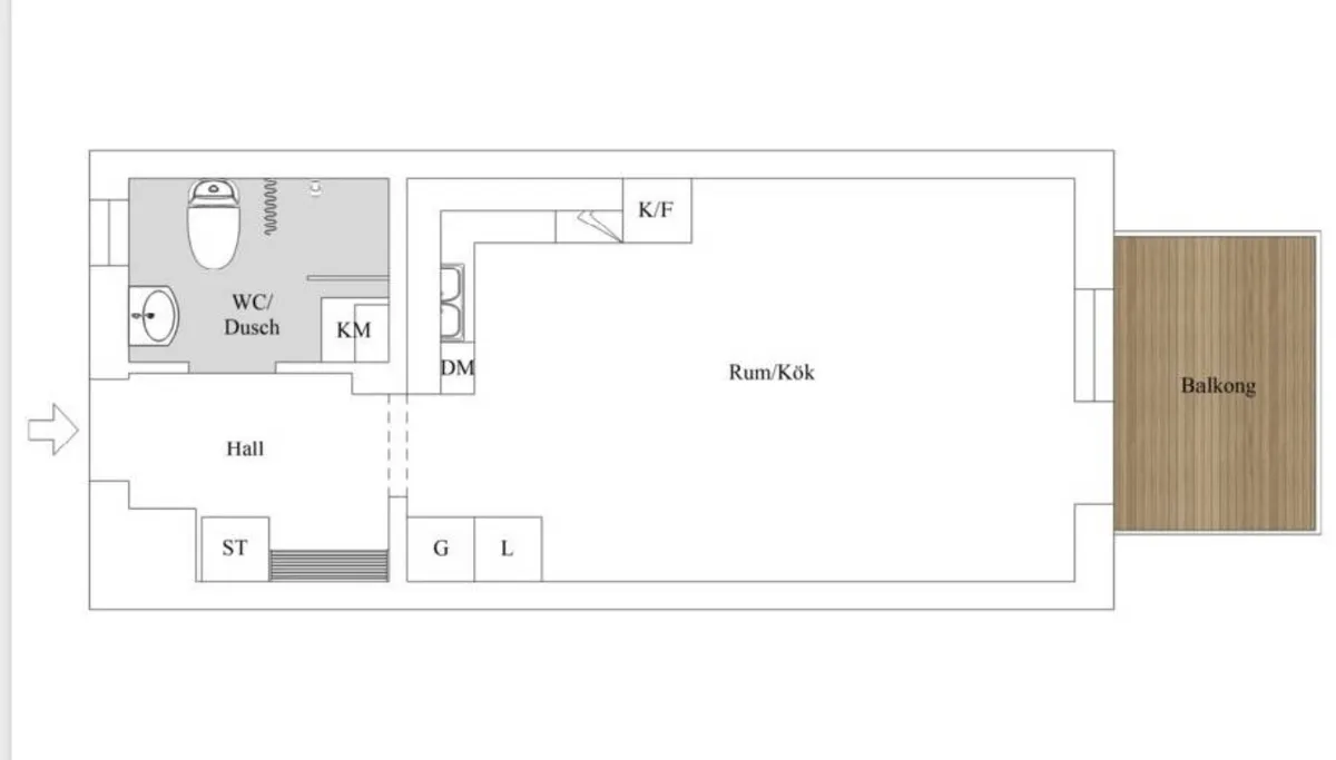 Hyreslägenhet på Märsta i marsta