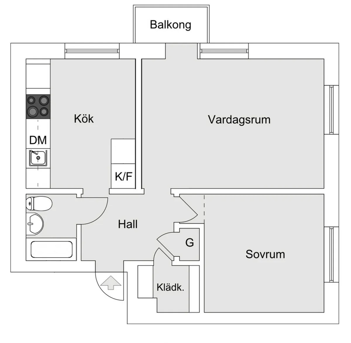 Hyreslägenhet på Hägersten i hagersten