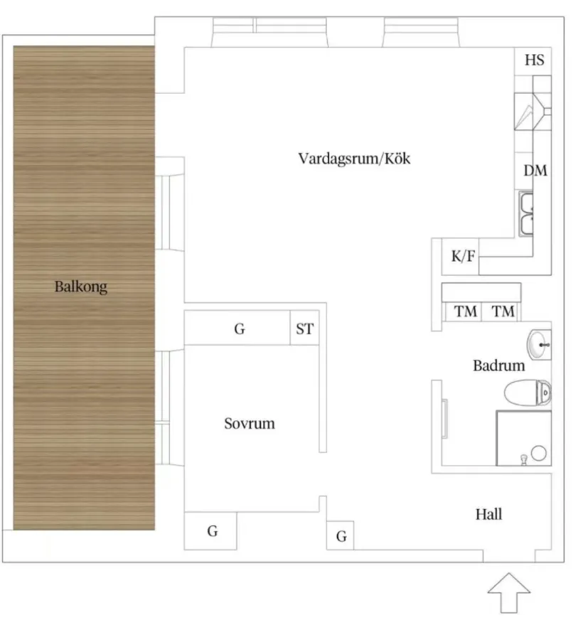 Hyreslägenhet på Borås i boras