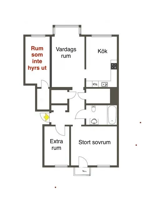 Hyreslägenhet på Malmö i malmo