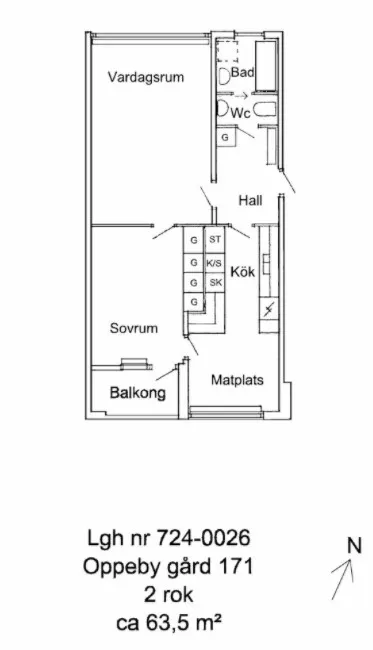 Hyreslägenhet på Nyköping i nykoping