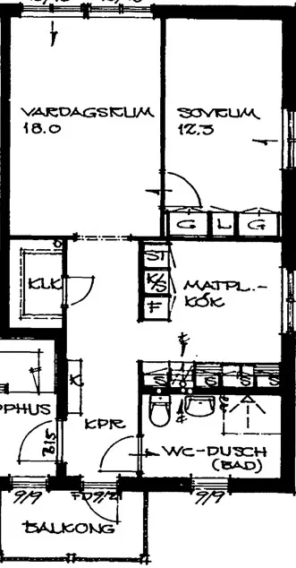 Hyreslägenhet på Växjö i vaxjo