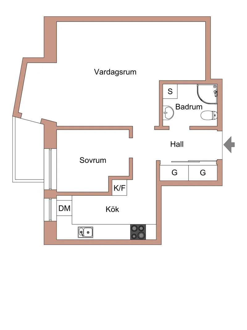 Hyreslägenhet på Stockholm i stockholm