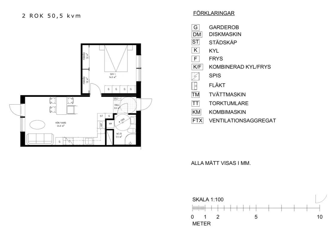 Hyreslägenhet på Alvesta i alvesta
