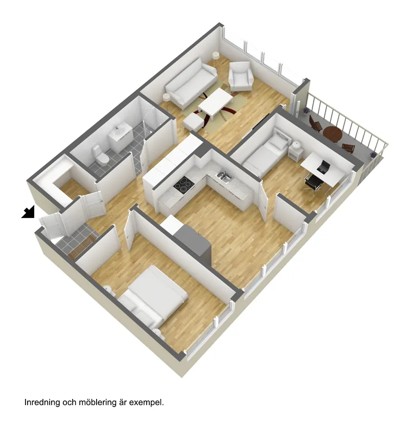 Hyreslägenhet på Borås i boras