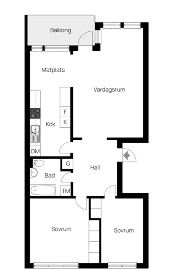 Hyreslägenhet på Västerås i vasteras