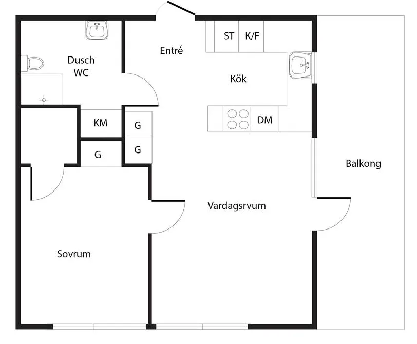 Hyreslägenhet på Farsta i farsta