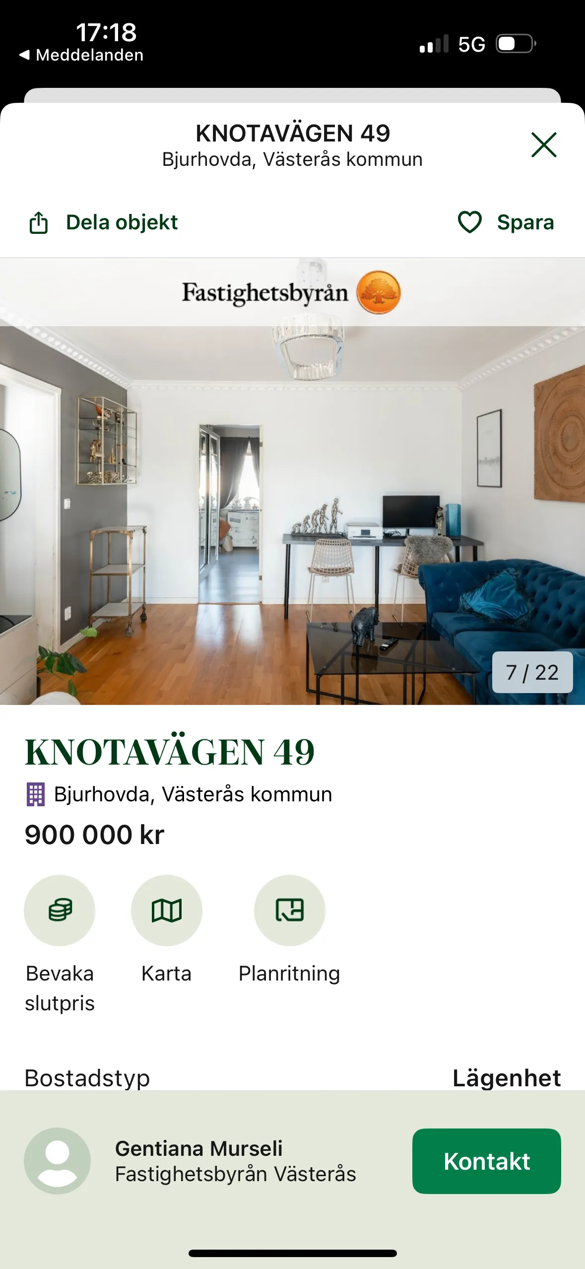 Hyreslägenhet på Västerås i vasteras