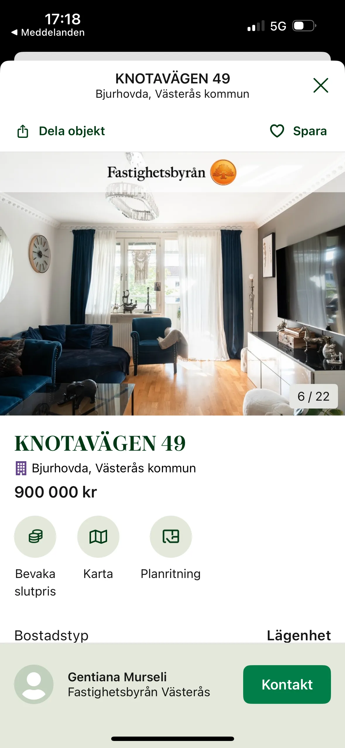 Hyreslägenhet på Västerås i vasteras