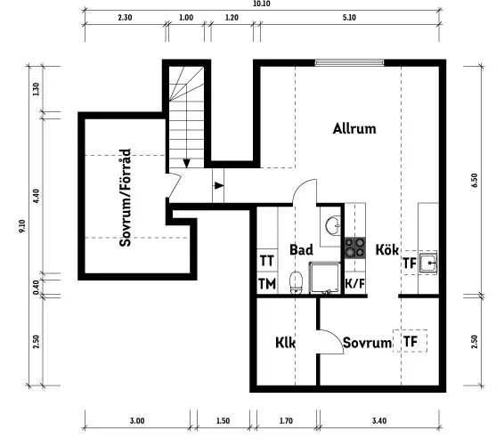 Hyreslägenhet på Klippan i klippan