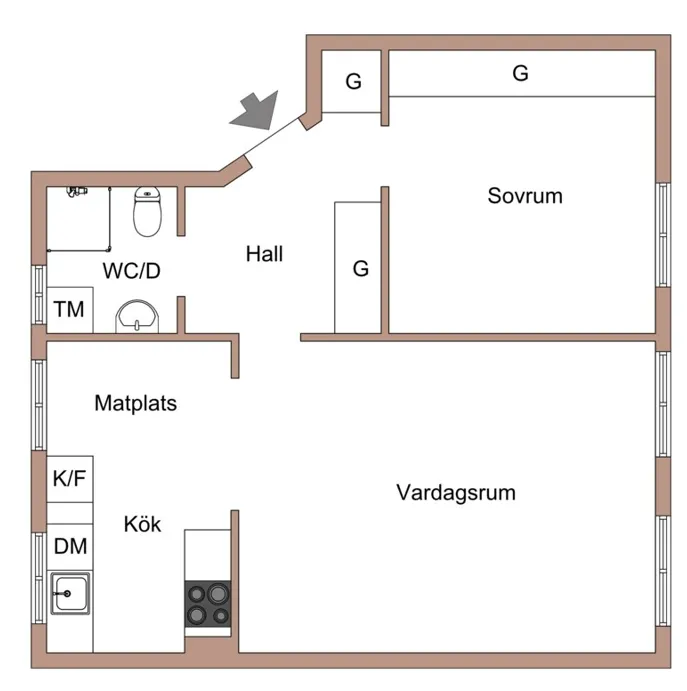 Hyreslägenhet på Stockholm i stockholm